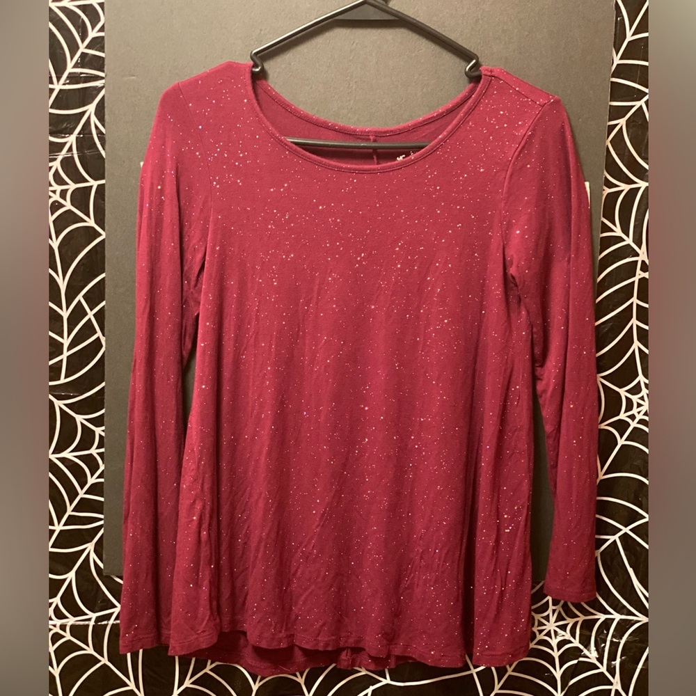 Sparkly long sleeve shirt